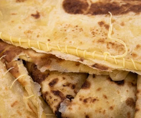 Photo de détails de pains avec un plan rapproché de la texture du pain